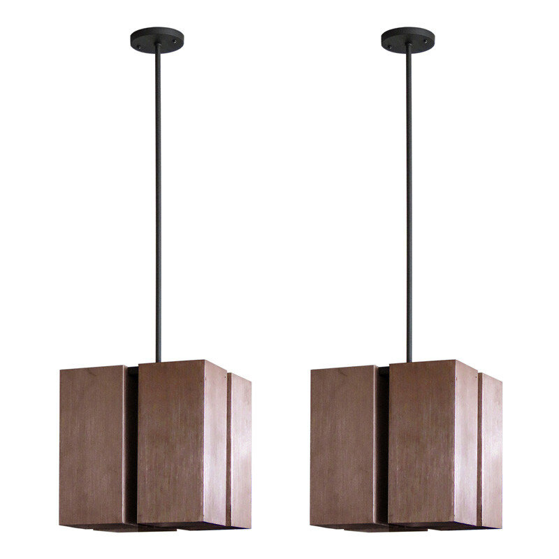 Cubic Chandeliers by Lightolier, 1960