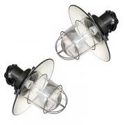 Pair of Industrial Wall Lights, 1920