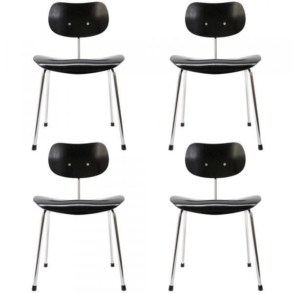 Set of Four Dining Chairs by Egon Eiermann for Wilde & Spieth