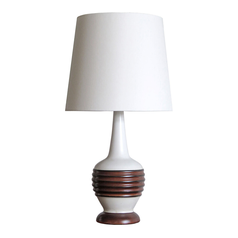 Danish Ceramic Table Lamp, 1950