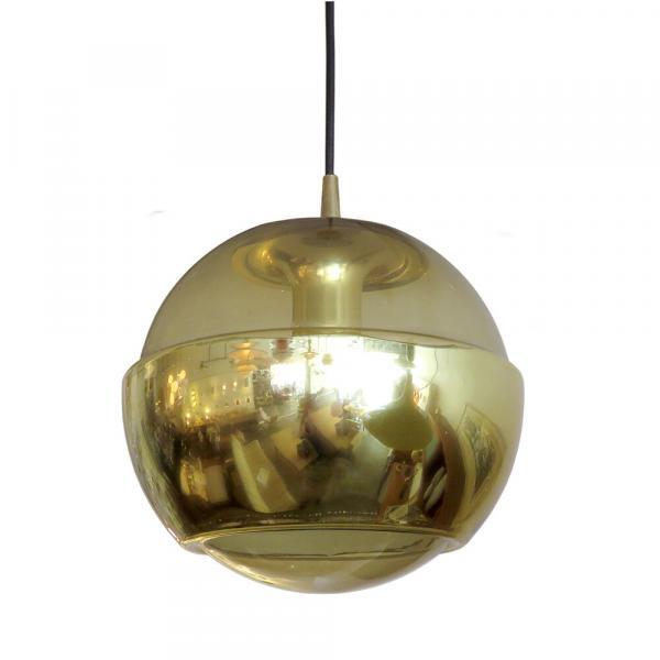 Peill & Putzler Smoked Glass Hanging Lights, 1970