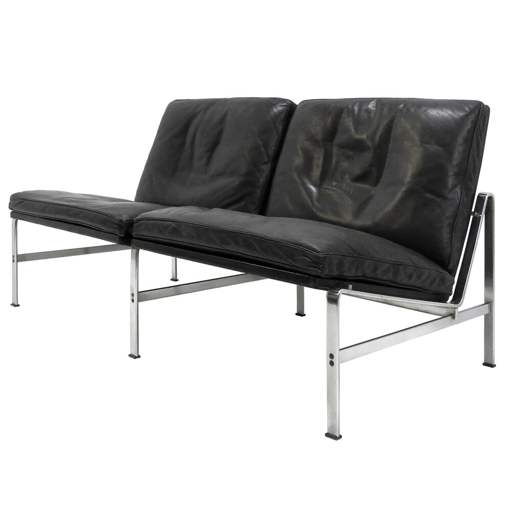 Preben Fabricius & Jørgen Kastholm Two Seater Sofa 'FK 6720', 1960