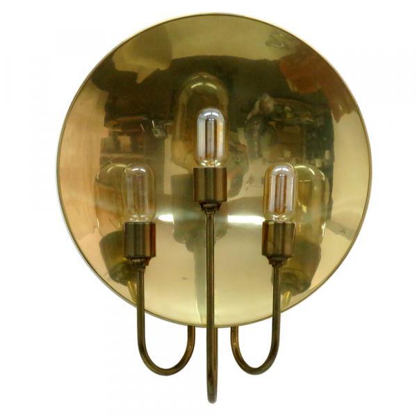 Florian Schulz 'W185' Brass Wall Light, 1960