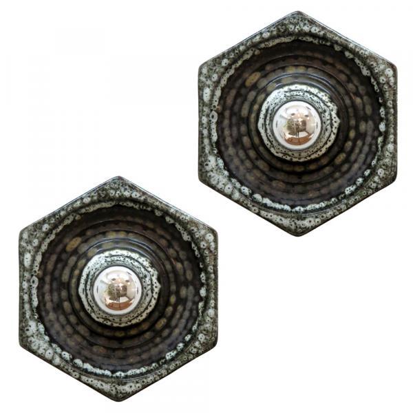 German Ceramic Wall Lights, 1960