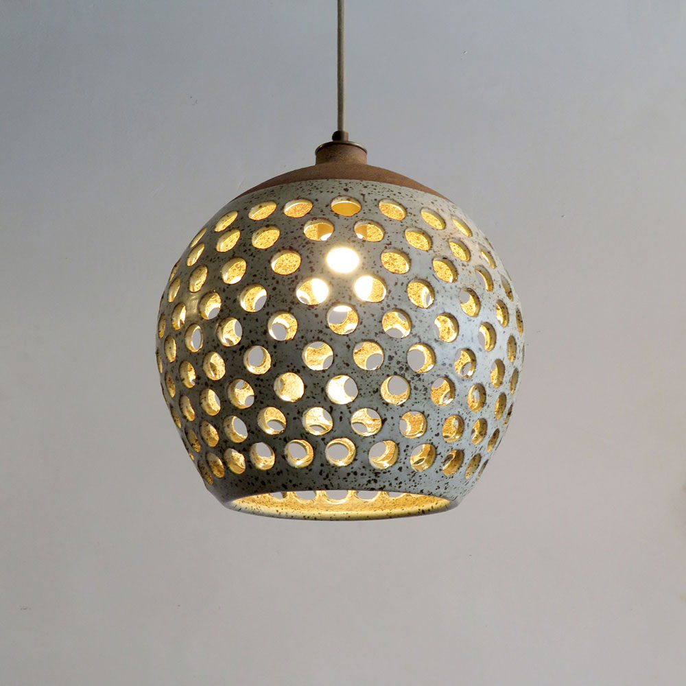Ceramic Pendant Light No. L519 by Heather Levine - Gallery L7