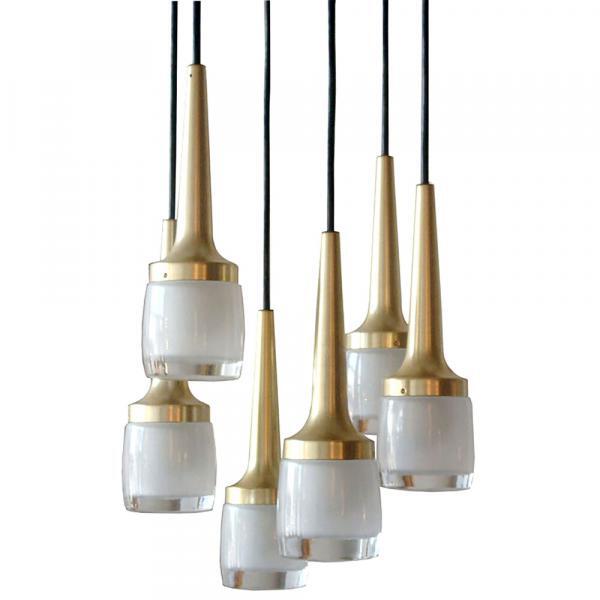 Six Light Hanging Fixture by Staff of Germany, 1970