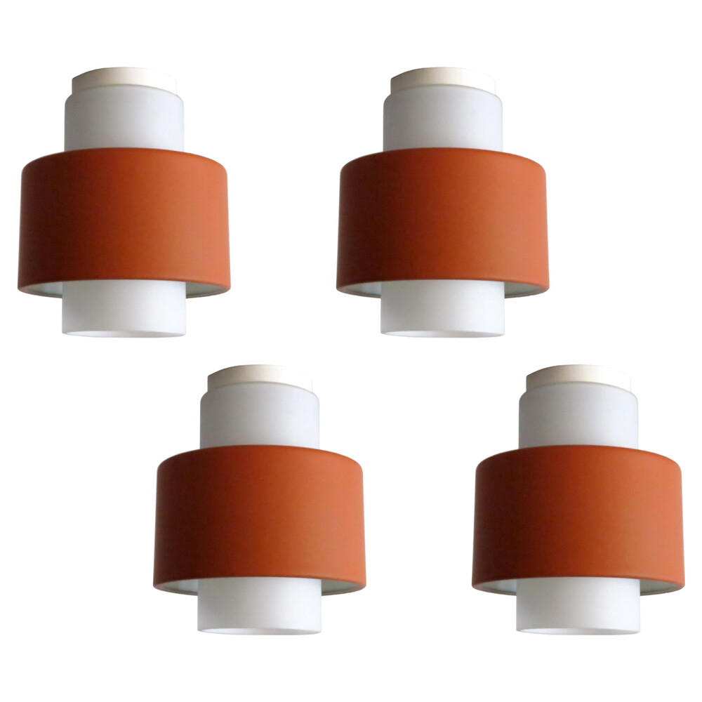 Geometric Flush Mount Lights by Philips, 1960