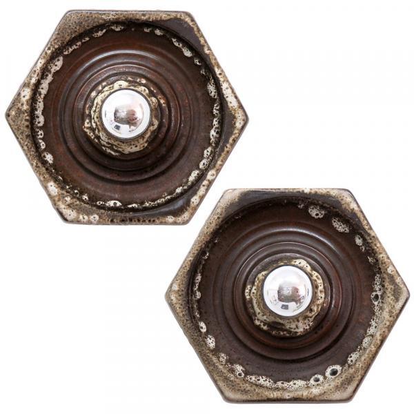 German Ceramic Wall Lights, 1960
