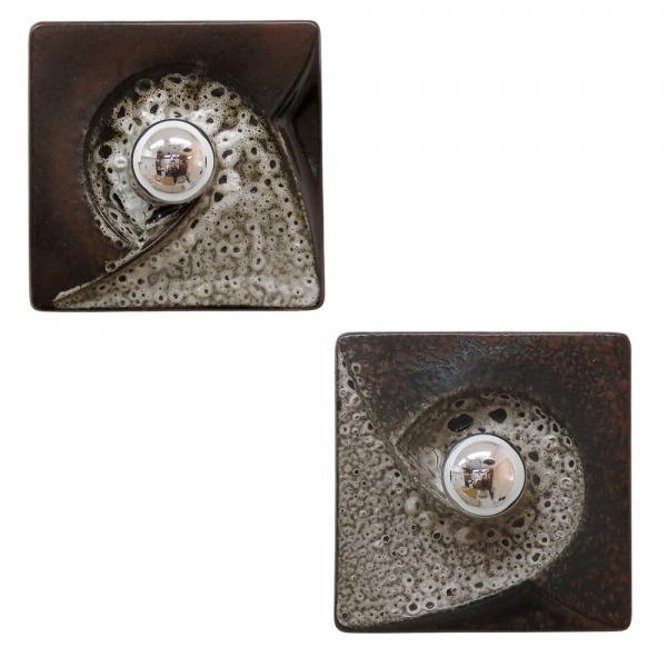 Ceramic Wall Lights by Pan Keramik Germany, 1960