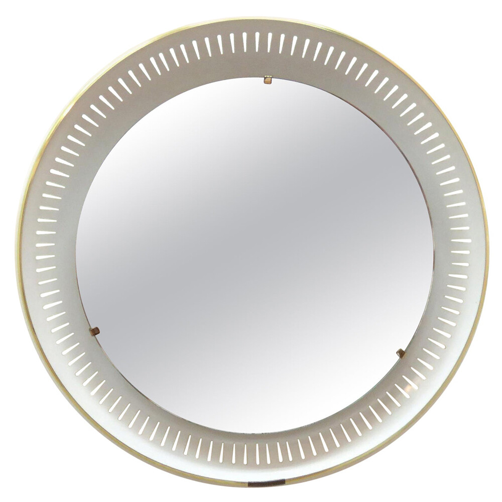 German Lighted Mirror by Hillebrand, 1960