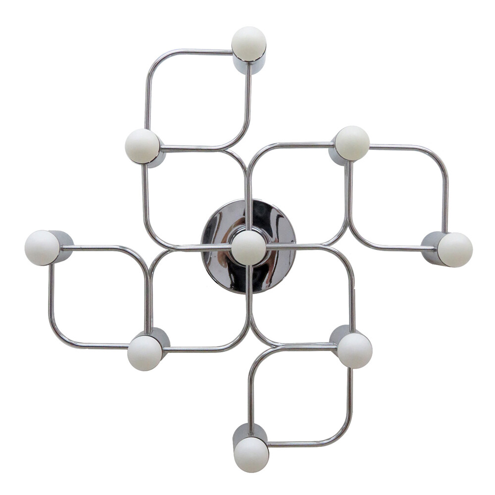German Leola Flush Mount Light Fixture, 1970