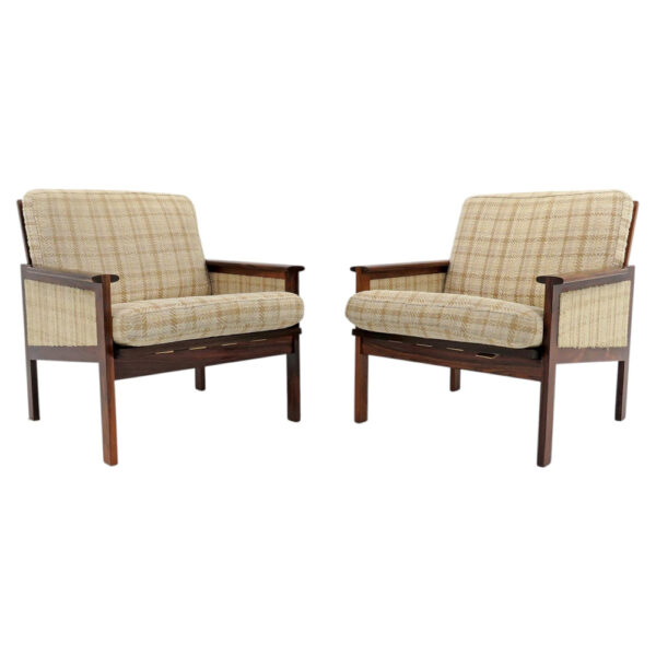 Set of Two Illum Wikkelsø "Capella" Chairs in Rosewood, 1950